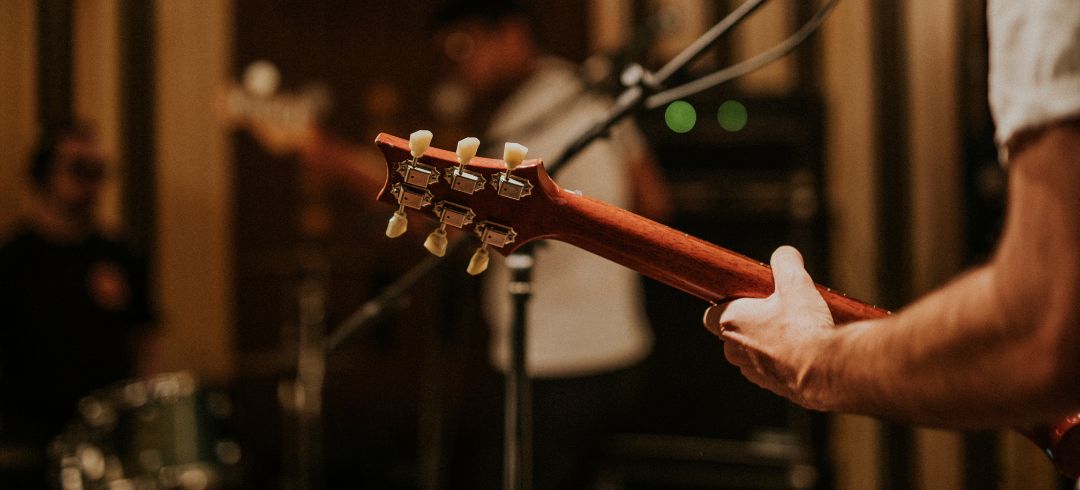 Guitarist playing